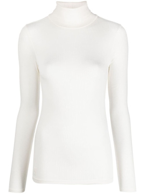

Stretch ribbed turtleneck top, Polo Ralph Lauren Stretch ribbed turtleneck top