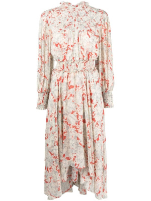 

Abstract-print midi dress, Polo Ralph Lauren Abstract-print midi dress