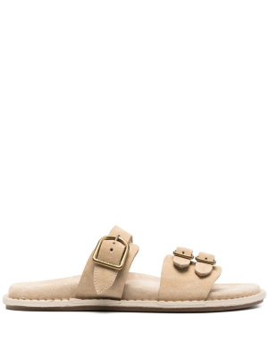 

Suede strappy slides, Polo Ralph Lauren Suede strappy slides