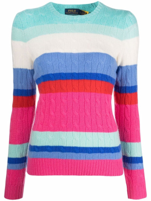 

Striped cashmere jumper, Polo Ralph Lauren Striped cashmere jumper