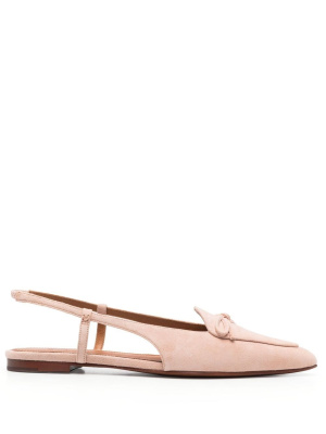 

Pointed-toe suede slingback shoes, Polo Ralph Lauren Pointed-toe suede slingback shoes