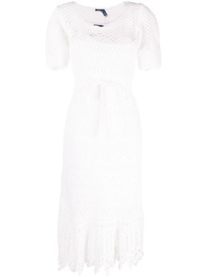 

Open-knit short-sleeve dress, Polo Ralph Lauren Open-knit short-sleeve dress