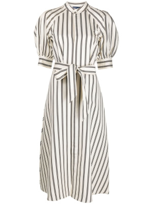 

Striped mulberry silk shirt dress, Polo Ralph Lauren Striped mulberry silk shirt dress