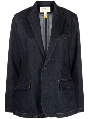 

Denim single-breasted blazer, Polo Ralph Lauren Denim single-breasted blazer