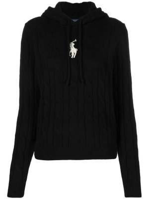 

Polo logo wool-blend hoodie, Polo Ralph Lauren Polo logo wool-blend hoodie