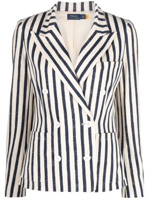 

Striped single-breasted blazer, Polo Ralph Lauren Striped single-breasted blazer