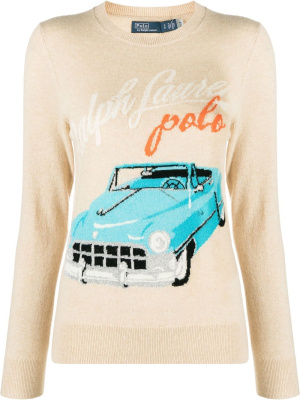 

Cashmere logo-print jumper, Polo Ralph Lauren Cashmere logo-print jumper