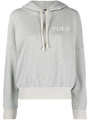 

Logo-print relaxed hoodie, Polo Ralph Lauren Logo-print relaxed hoodie