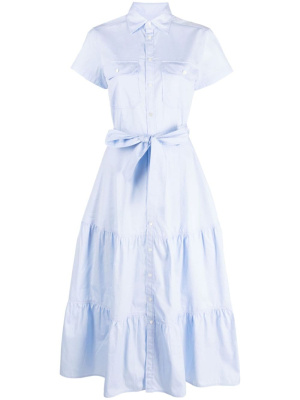 

Tiered cotton shirtdress, Polo Ralph Lauren Tiered cotton shirtdress
