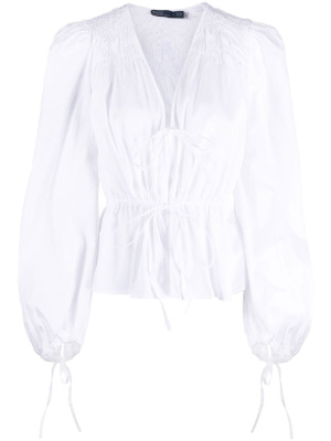 

Peplum long-sleeved top, Polo Ralph Lauren Peplum long-sleeved top