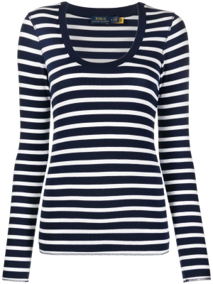 

Scoop neck striped jumper, Polo Ralph Lauren Scoop neck striped jumper