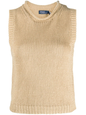 

Sleeveless knit top, Polo Ralph Lauren Sleeveless knit top