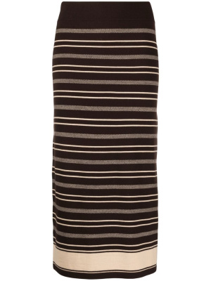 

Knitted stripe skirt, Polo Ralph Lauren Knitted stripe skirt