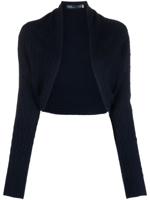 

Open front cropped cardigan, Polo Ralph Lauren Open front cropped cardigan