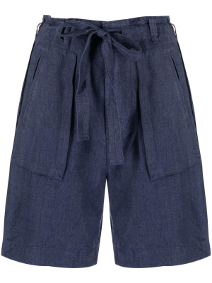 

Tied-waist linen shorts, Polo Ralph Lauren Tied-waist linen shorts