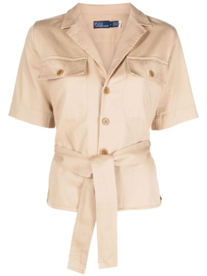 

Tied-waist cotton shirt, Polo Ralph Lauren Tied-waist cotton shirt