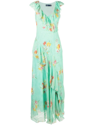 

Floral-print ruffled dress, Polo Ralph Lauren Floral-print ruffled dress