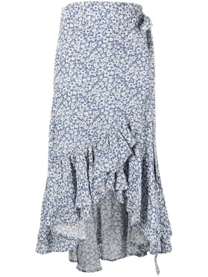 

Floral-print asymmetric skirt, Polo Ralph Lauren Floral-print asymmetric skirt