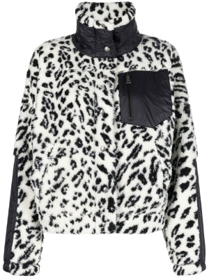 

Leopard-print fleece jacket, Polo Ralph Lauren Leopard-print fleece jacket