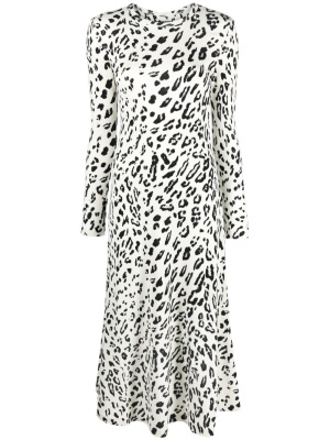 

Leopard-print midi dress, Polo Ralph Lauren Leopard-print midi dress