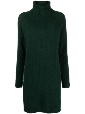 

Roll neck cable-knit dress, Polo Ralph Lauren Roll neck cable-knit dress