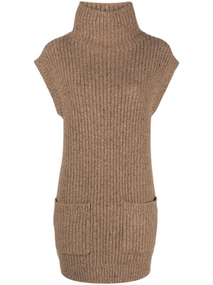 

High-neck knitted vest, Polo Ralph Lauren High-neck knitted vest