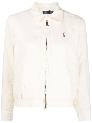 

Zip-up linen windbreaker, Polo Ralph Lauren Zip-up linen windbreaker