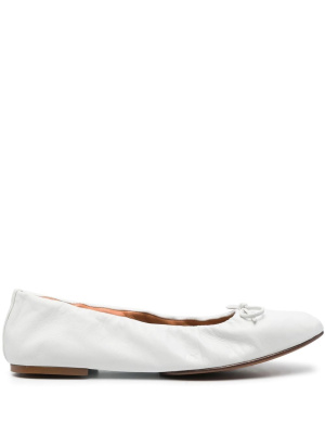 

Ruched leather ballerina shoes, Polo Ralph Lauren Ruched leather ballerina shoes