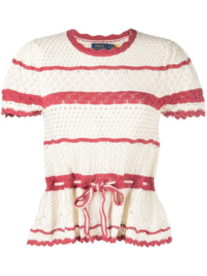 

Short sleeve knitted top, Polo Ralph Lauren Short sleeve knitted top