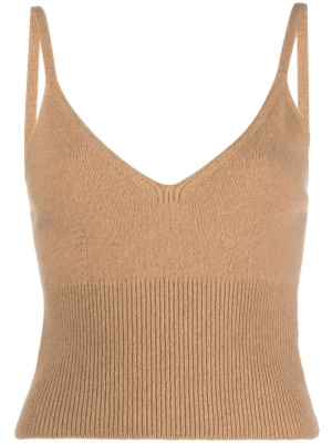 

Ribbed-knit vest top, Polo Ralph Lauren Ribbed-knit vest top