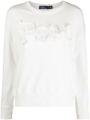 

Raised-logo cotton sweatshirt, Polo Ralph Lauren Raised-logo cotton sweatshirt
