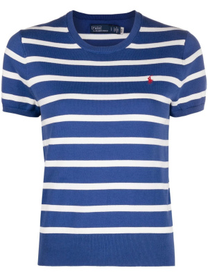 

Striped Polo Pony-embroidered T-shirt, Polo Ralph Lauren Striped Polo Pony-embroidered T-shirt