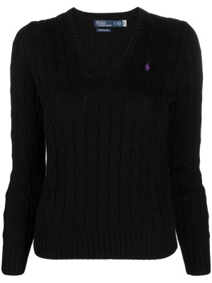 

Kimberly Polo Pony cable-knit jumper, Polo Ralph Lauren Kimberly Polo Pony cable-knit jumper