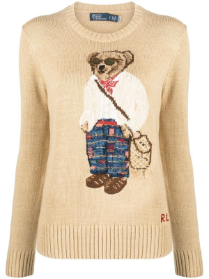 

Polo Bear crew-knit jumper, Polo Ralph Lauren Polo Bear crew-knit jumper