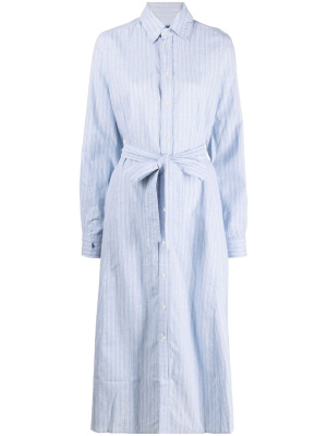 

Pinstripe belted shirtdress, Polo Ralph Lauren Pinstripe belted shirtdress