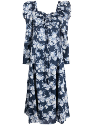 

Floral-print halterneck cotton dress, Polo Ralph Lauren Floral-print halterneck cotton dress