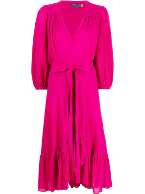 

Ruffled wrap dress, Polo Ralph Lauren Ruffled wrap dress