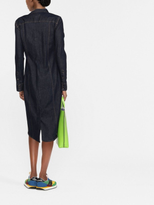 

Long-sleeve denim shirt dress, Polo Ralph Lauren Long-sleeve denim shirt dress