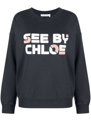 

Logo-print sweatshirt, See by Chloé Logo-print sweatshirt
