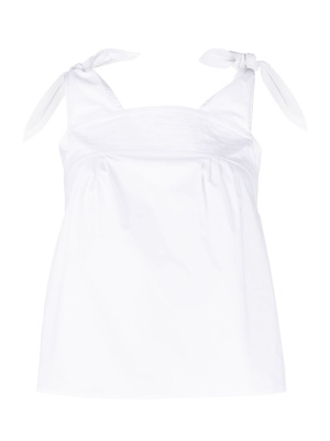 

Organic-cotton tie-straps blouse, See by Chloé Organic-cotton tie-straps blouse