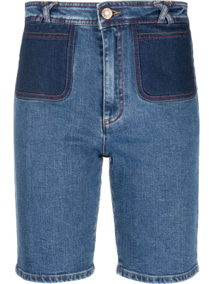

Patch-pocket fitted shorts, See by Chloé Patch-pocket fitted shorts