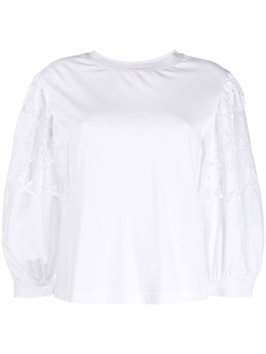 

Floral embroidery jersey, See by Chloé Floral embroidery jersey