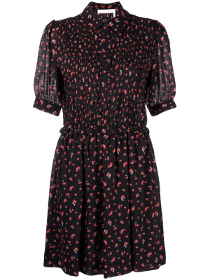 

Cherry-print mini dress, See by Chloé Cherry-print mini dress