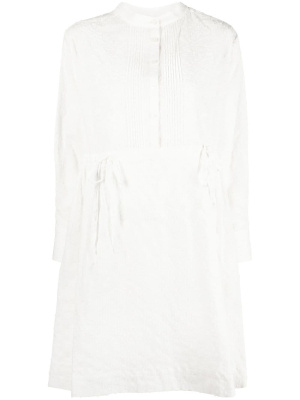 

Embroidered long-sleeve shirt dress, See by Chloé Embroidered long-sleeve shirt dress
