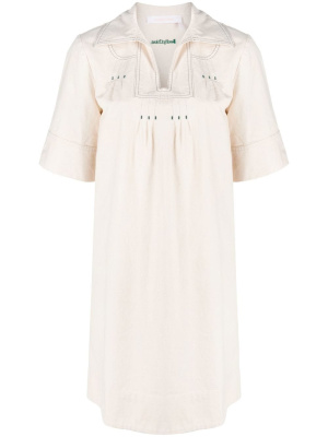 

Short-sleeve embroidered minidress, See by Chloé Short-sleeve embroidered minidress