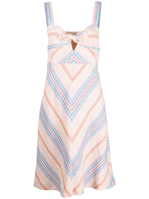 

Stripe-pattern flared dress, See by Chloé Stripe-pattern flared dress