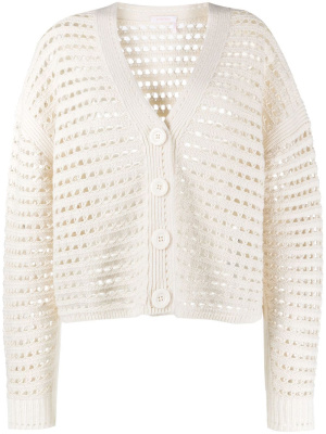 

Honeycomb knit cardigan, See by Chloé Honeycomb knit cardigan