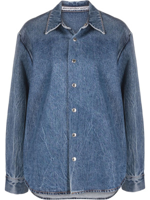 

Button-fastening denim jacket, Alexander Wang Button-fastening denim jacket