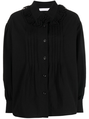 

Ruffle-collar cotton blouse, See by Chloé Ruffle-collar cotton blouse