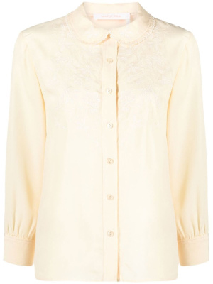 

Floral-embroidery long sleeved shirt, See by Chloé Floral-embroidery long sleeved shirt